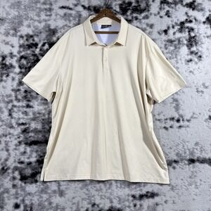 Sunday Swagger Polo‎ Shirt Mens Size 2XL Pale Yellow Golf Preppy Performance